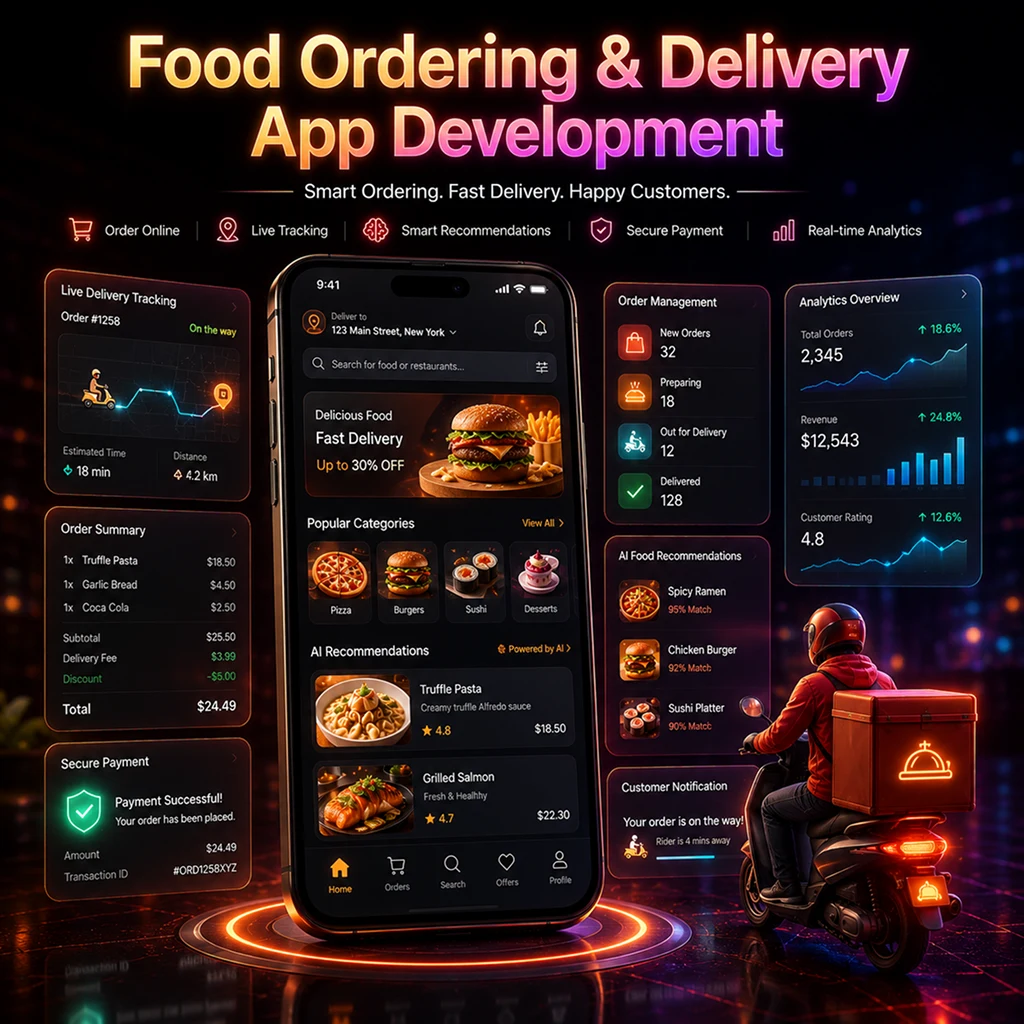 Food Ordering and Delivery App Development Services